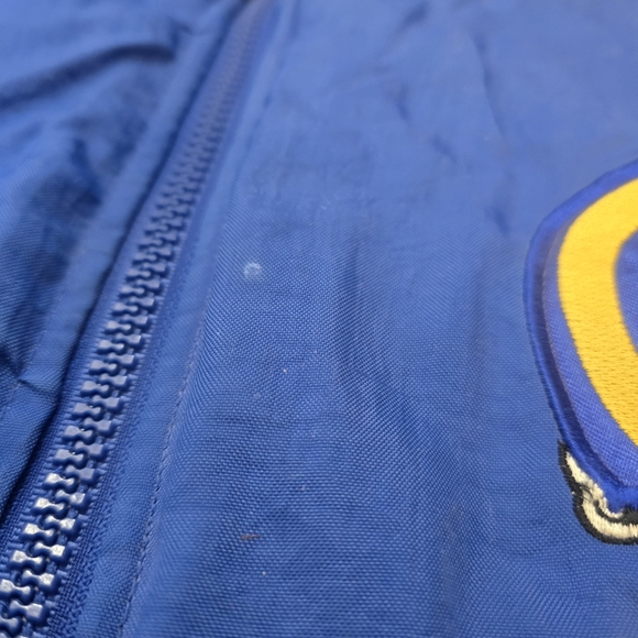 Vintage 90s Pro Player Rams NFL Jacket Big Logo | LA / St. Louis Helmet Embroide - Picture 3 of 8